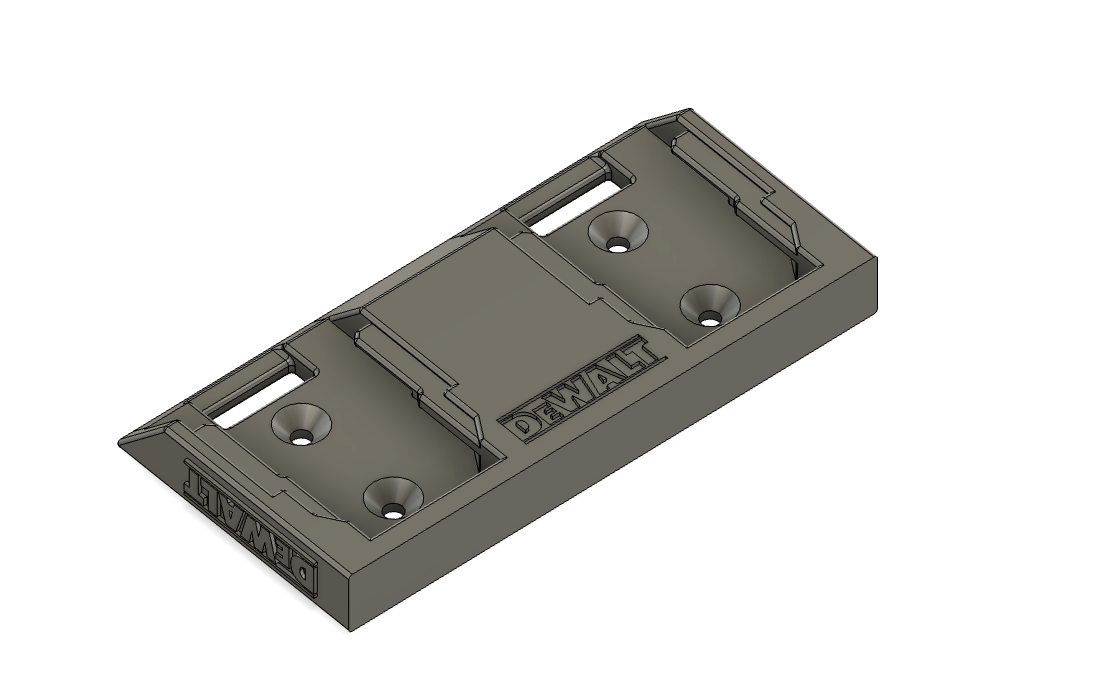 Duo DeWalt 18V Battery Holder for Wall and Ceiling Mounting