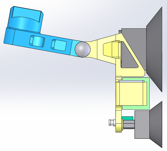 Starlink Mini Antenna Holder with Suction Cup and Integrated Battery