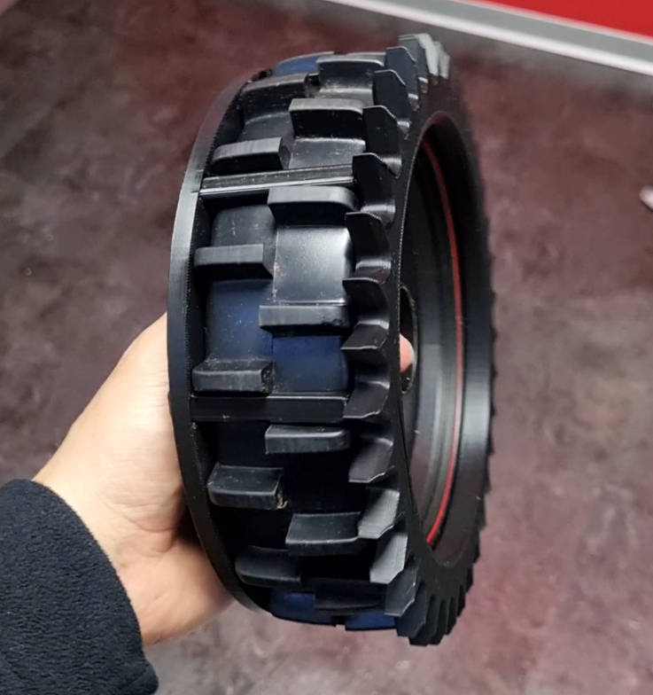 Wheel spikes for Parkside Robot lawnmower
