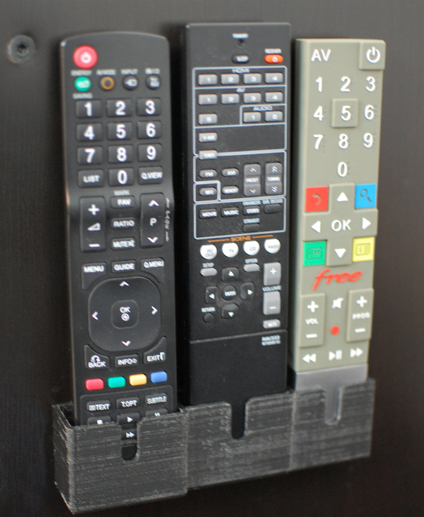 Remote-Control Holder for Freebox Revolution, LG 42LD420 and Yamaha RX-V367