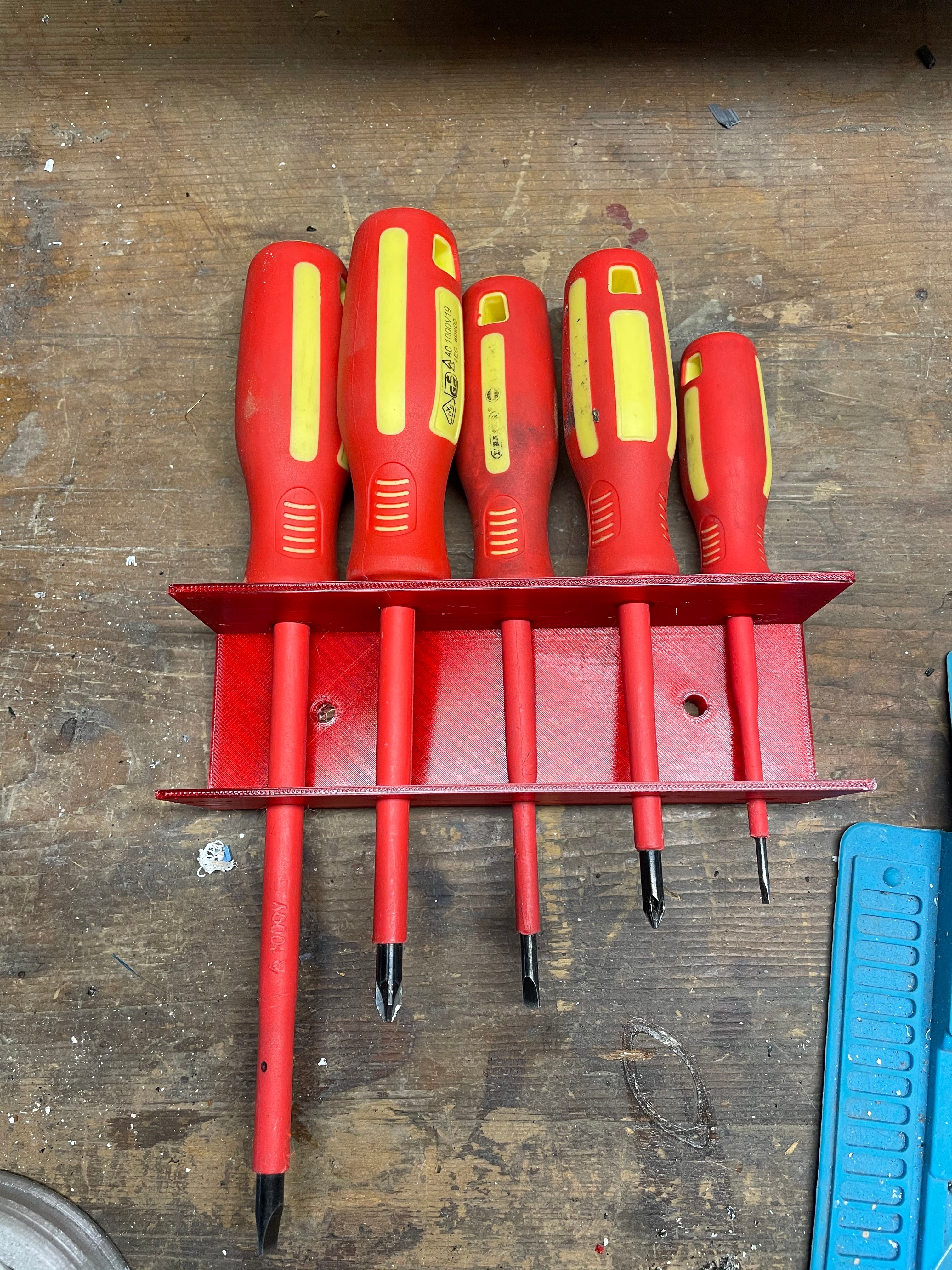 Wall-mounted Holder for Large Screwdrivers