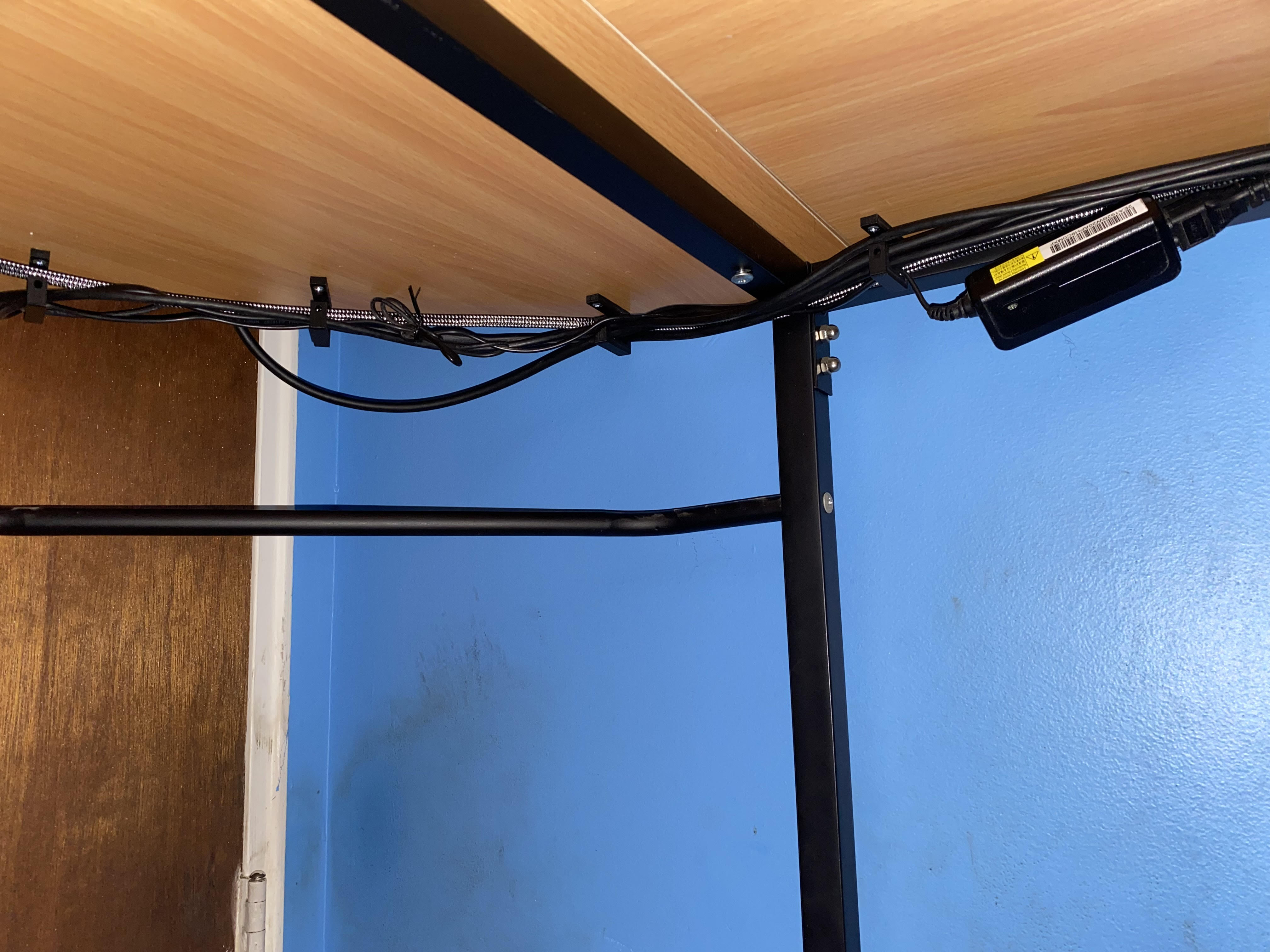 Cable hook for cable management under the desk