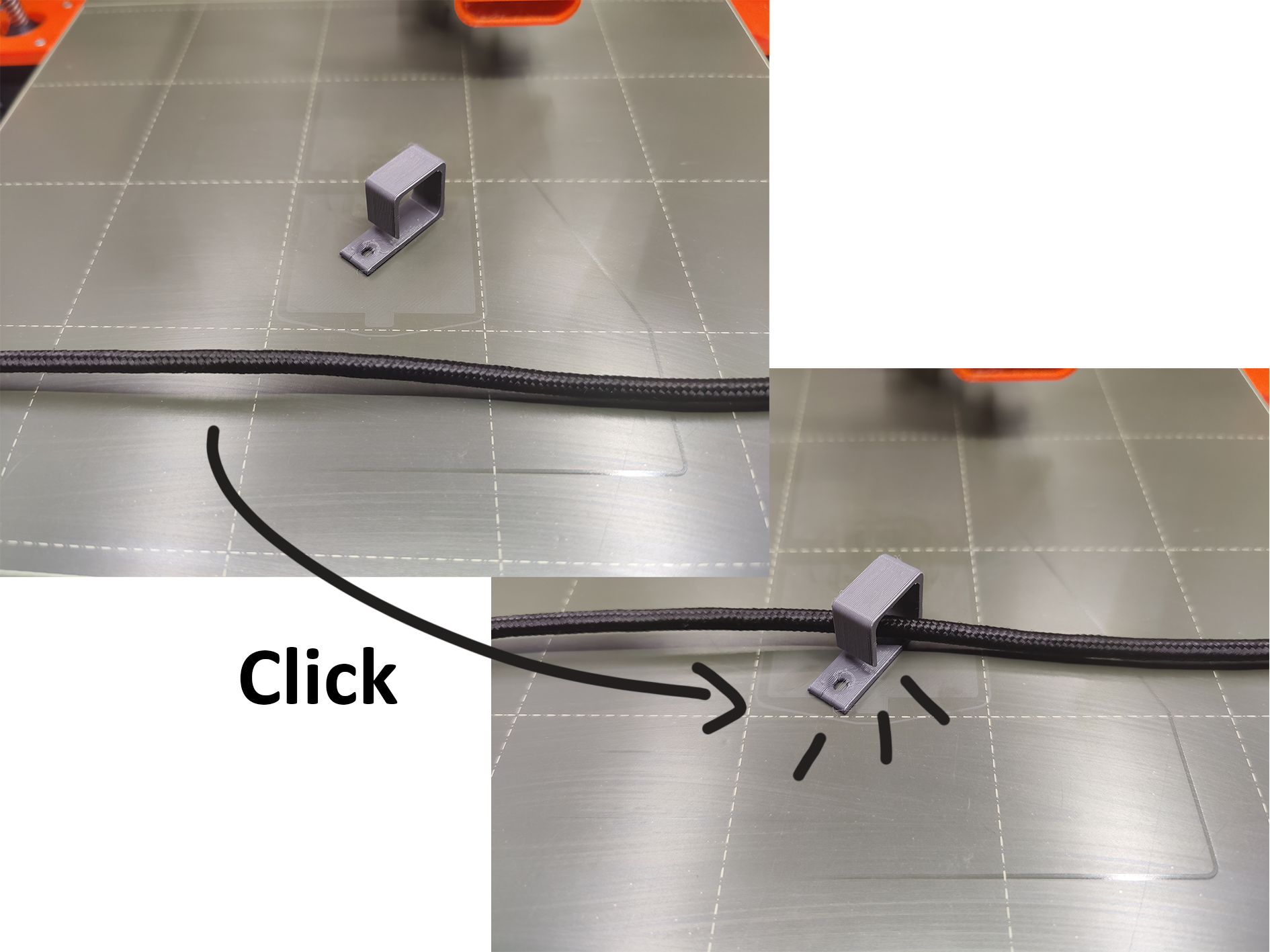 Practical Cable Clip for Easy Cable Organisation