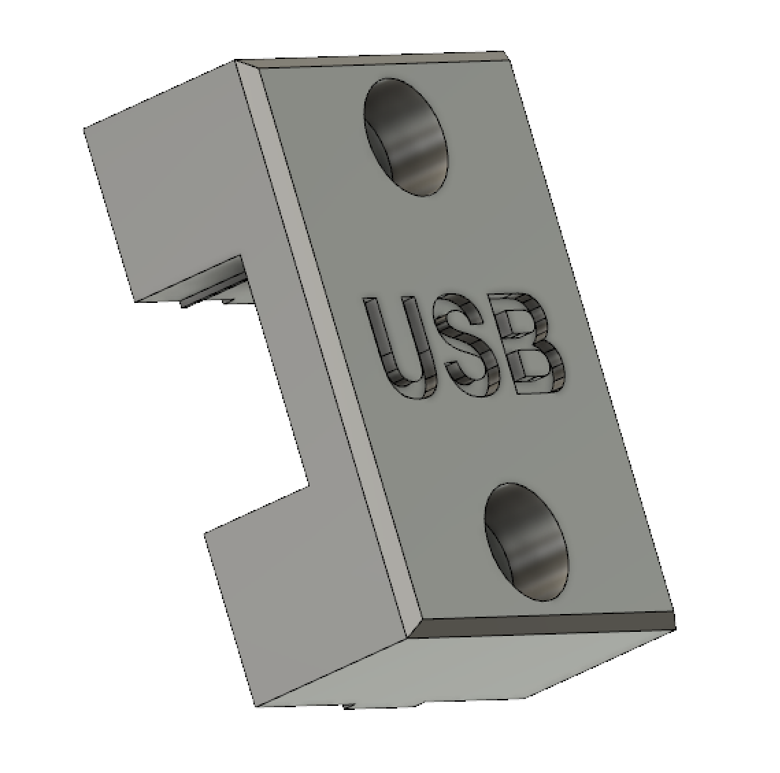 USB Cable Holder for Original Prusa Mini 3030 Extrusion