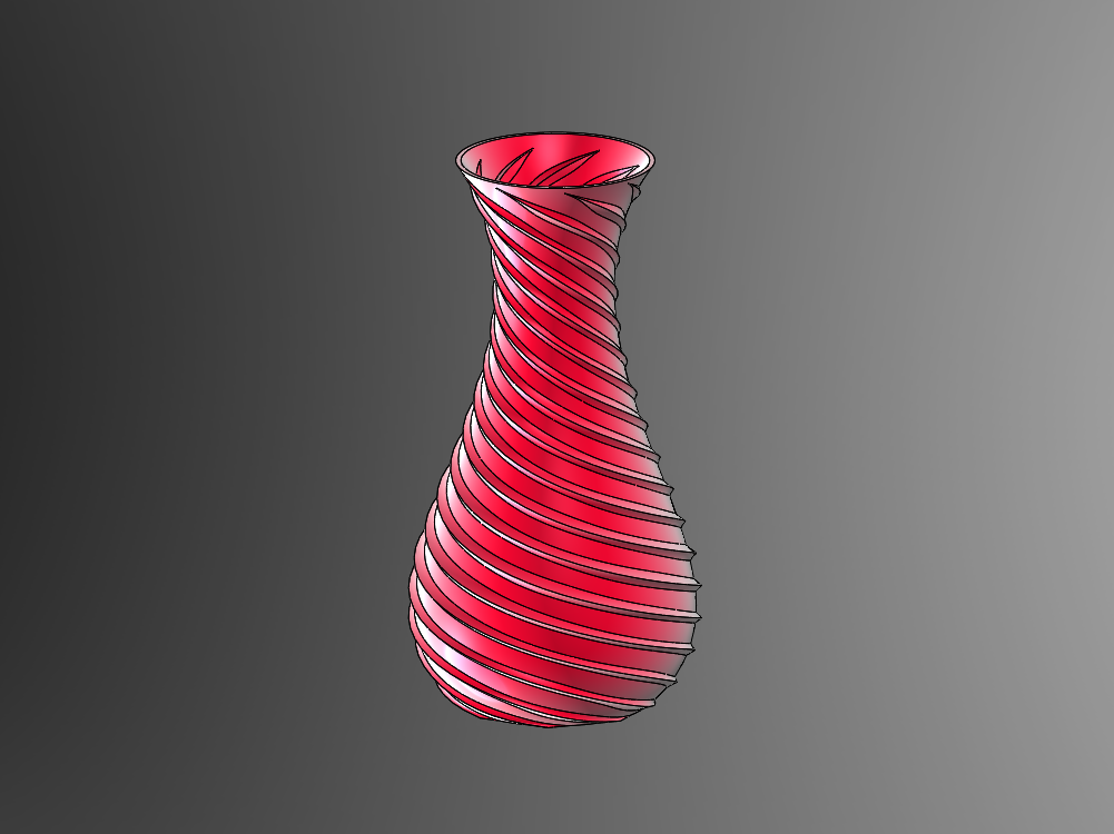 Octospiral Vase