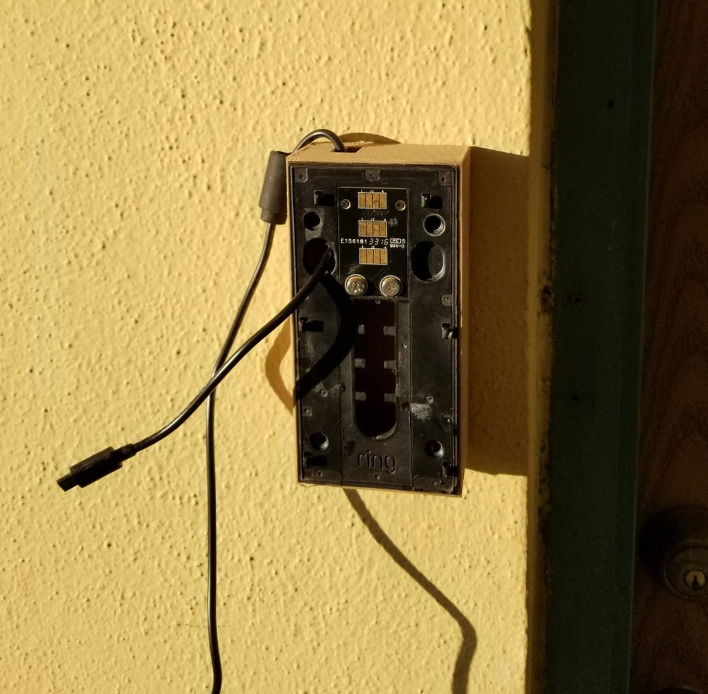 Solar Charged Ring Doorbell Offset Box