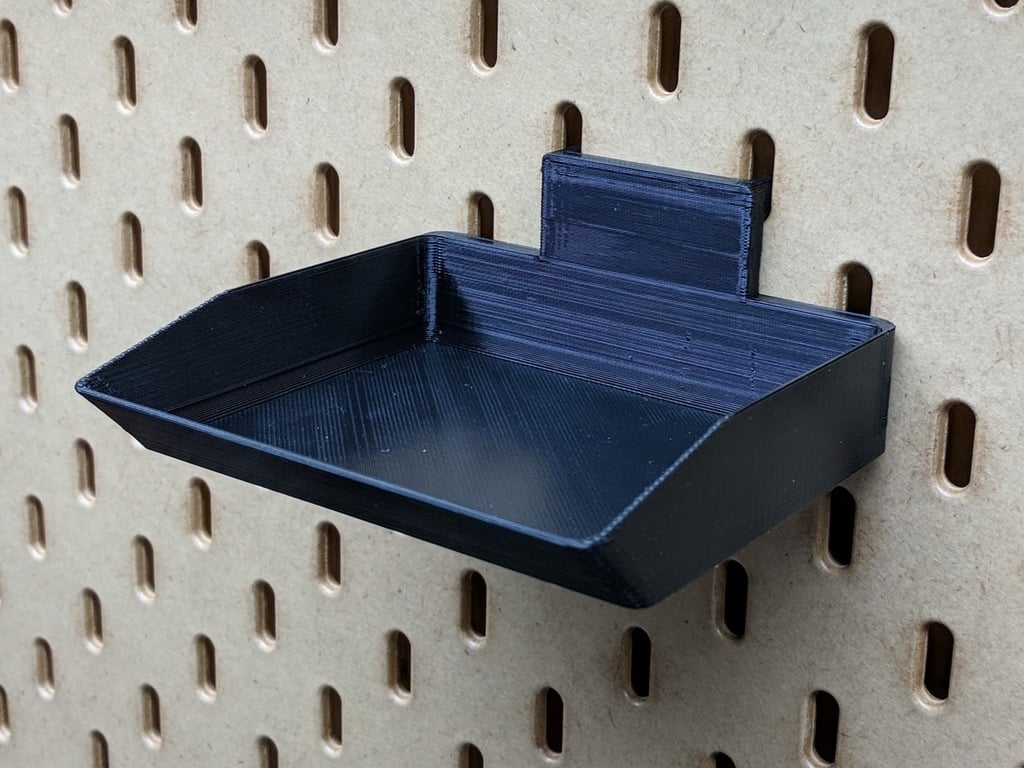 Tray for IKEA Skadis grid plate