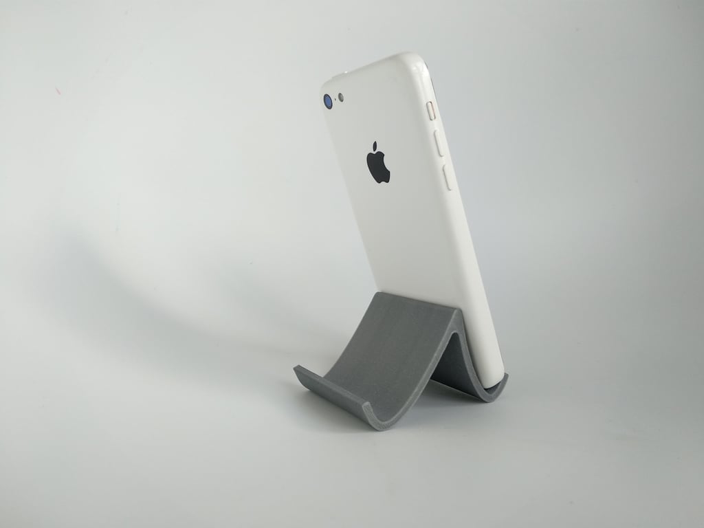 Smartphone and Tablet Holder, Wave - with two viewing angles and horizontal and vertical mounting