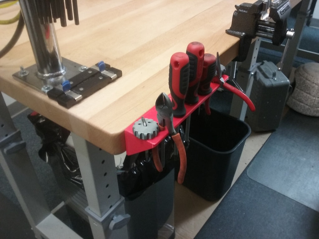 Wall or bench holder for screwdrivers and Allen keys