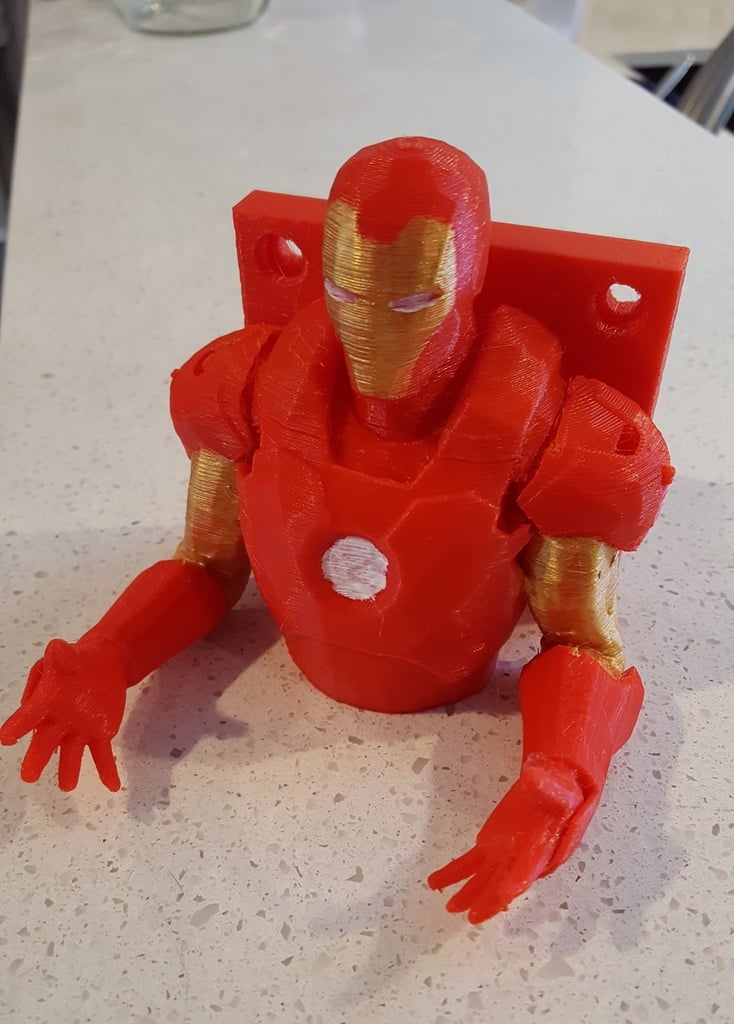 Iron Man Wall Hanger for Quadcopter Drone, Guitar, Hat, Backpack etc.