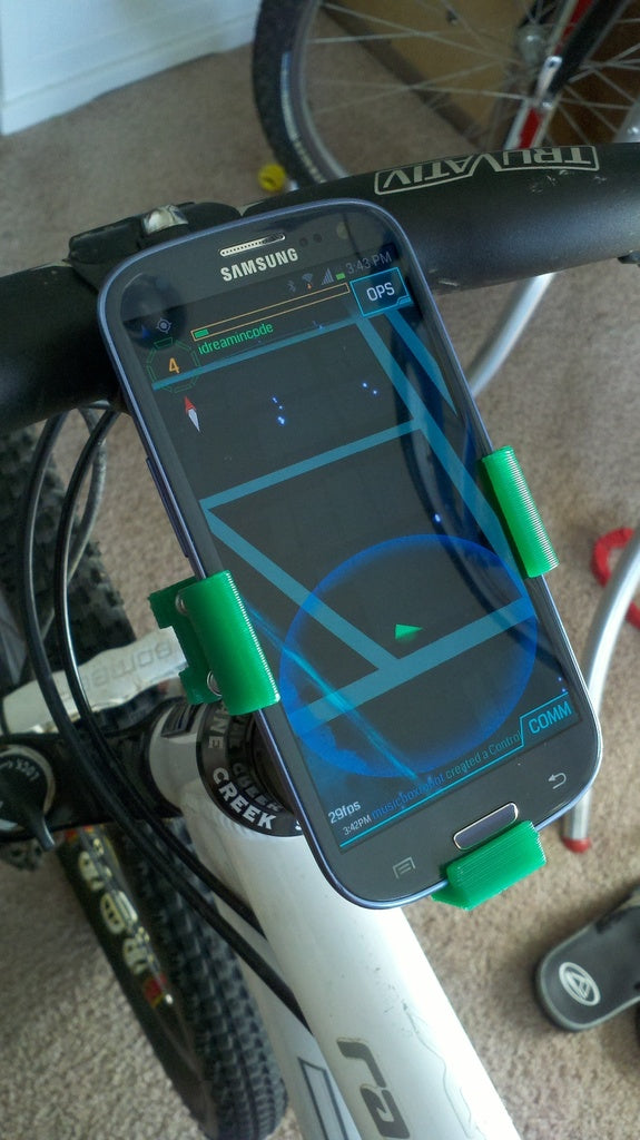 Galaxy S3 bike holder for 1.25inch (32mm) handlebars