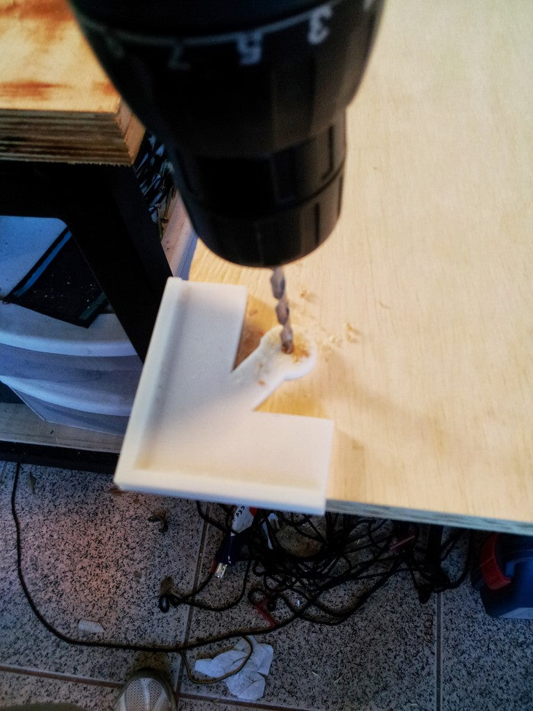 Drilling templates for table legs