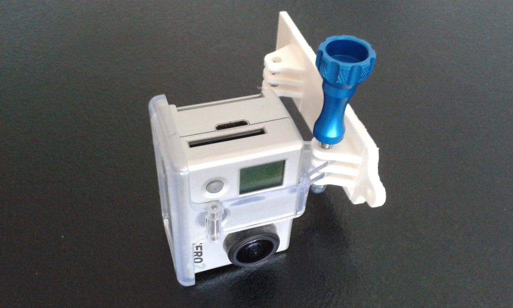 Double GoPro Camera Holder for DJI Phantom 1 - Front and Back view