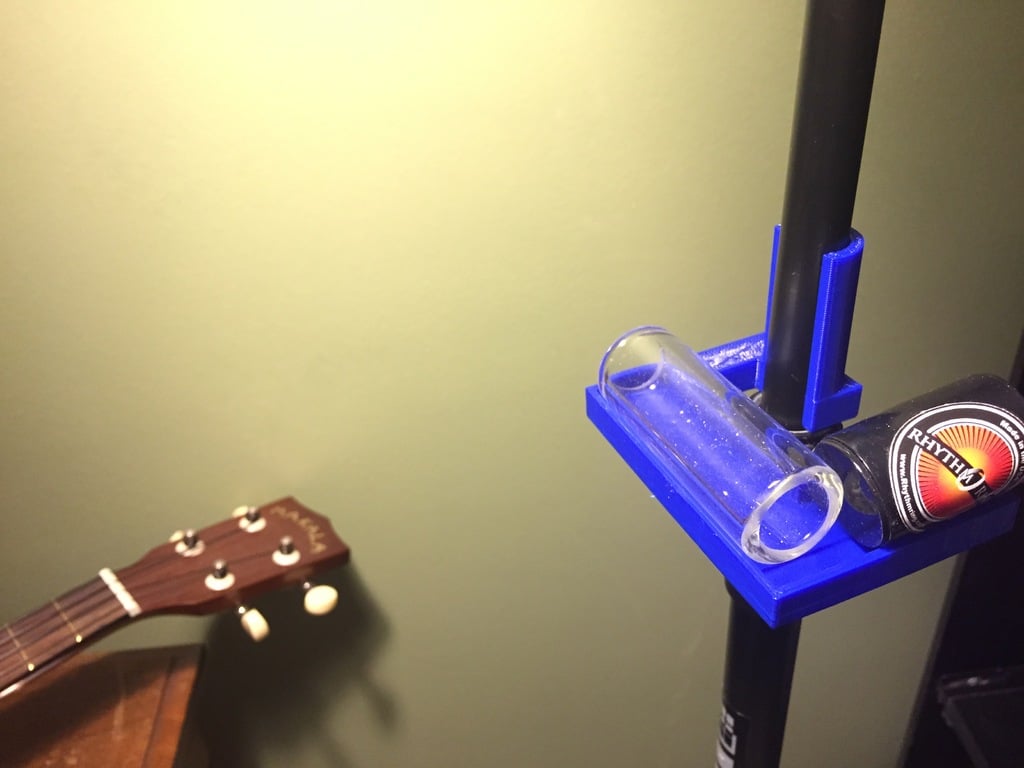 Mic Stand Pick/Accessory Holder for Dobro, Banjo, Guitar and Microphone