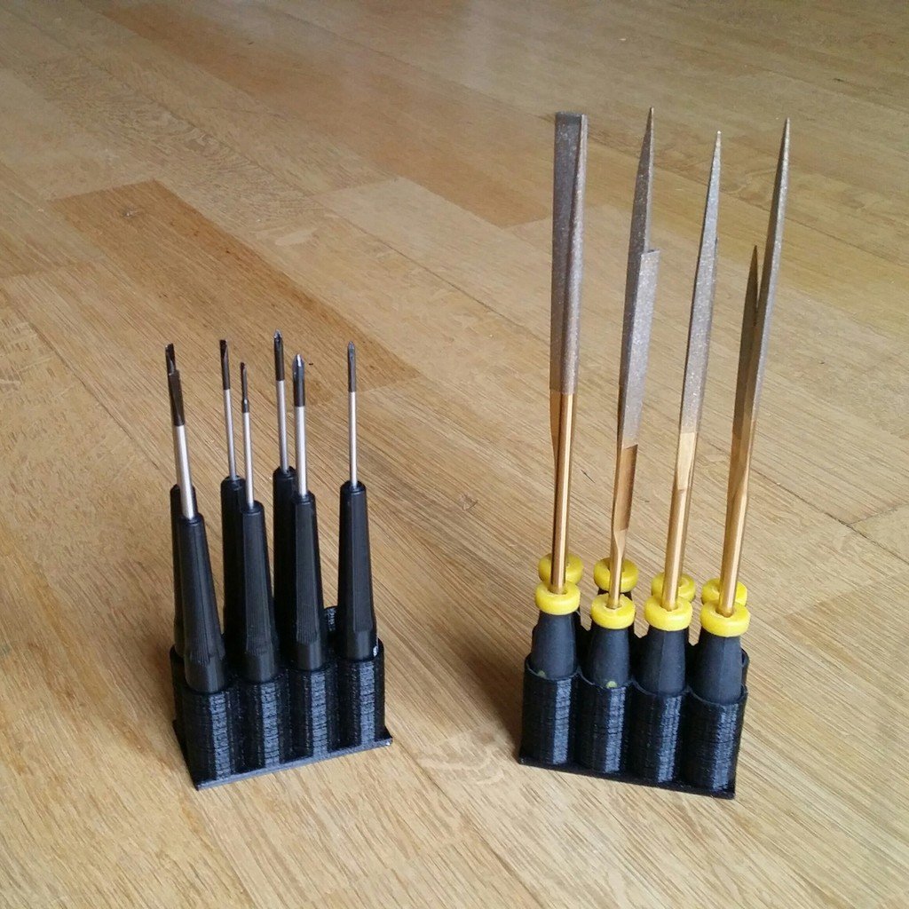 Customizable Holder for Precision Screwdrivers