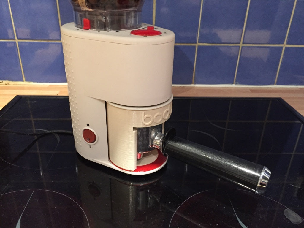 Filter holder adapter for BODUM Bistro coffee grinder