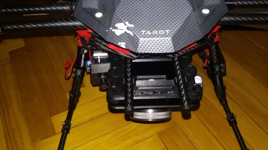45° Camera mount for SONY A5000 DSLR on TAROT 680 Drone