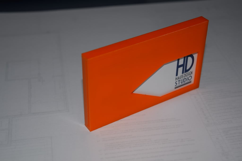 Abrasive Business Card Holder for Shopfront
