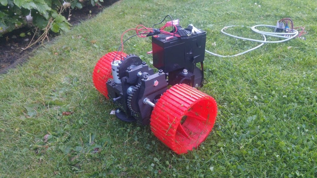 DIY Robo-Lawn Mower Wheel with M8 Fastening