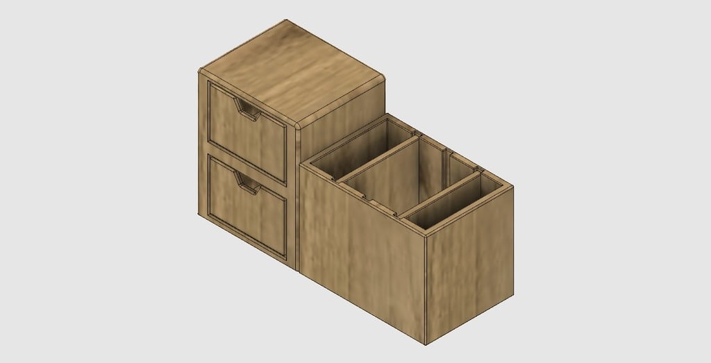 Desk Organizer with Separable Storage and Adaptability File