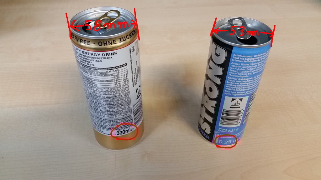 Energy drink can holder for Tesla Model 3
