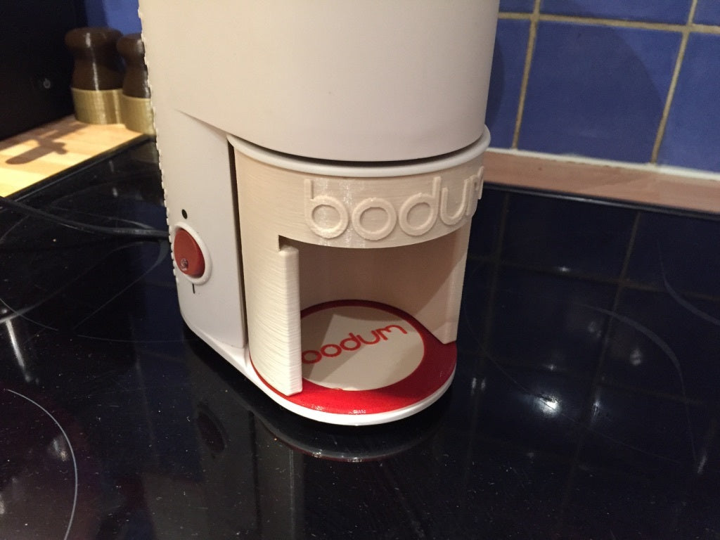 Filter holder adapter for BODUM Bistro coffee grinder