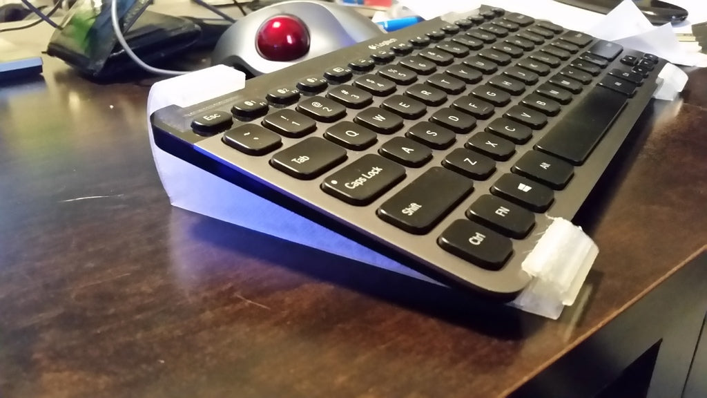 Tiltable stand for Logitech K810 Bluetooth keyboard