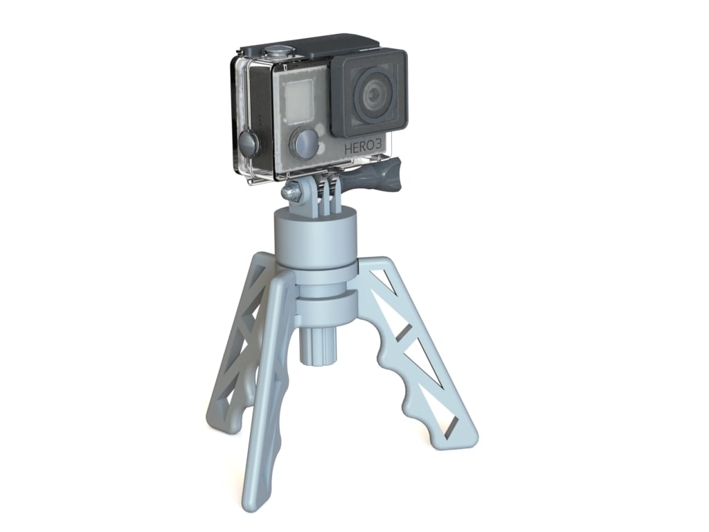 Tripod Folding Version 2 for Camera, Gopro and Smartphone