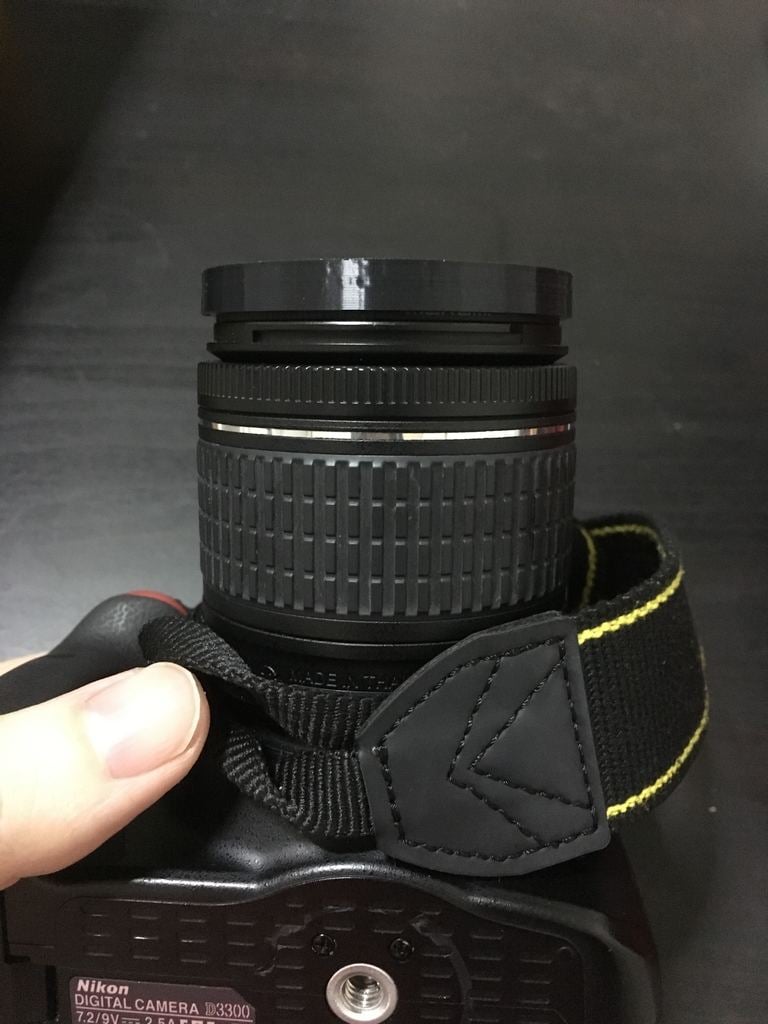 Camera lens cap for 55mm lens