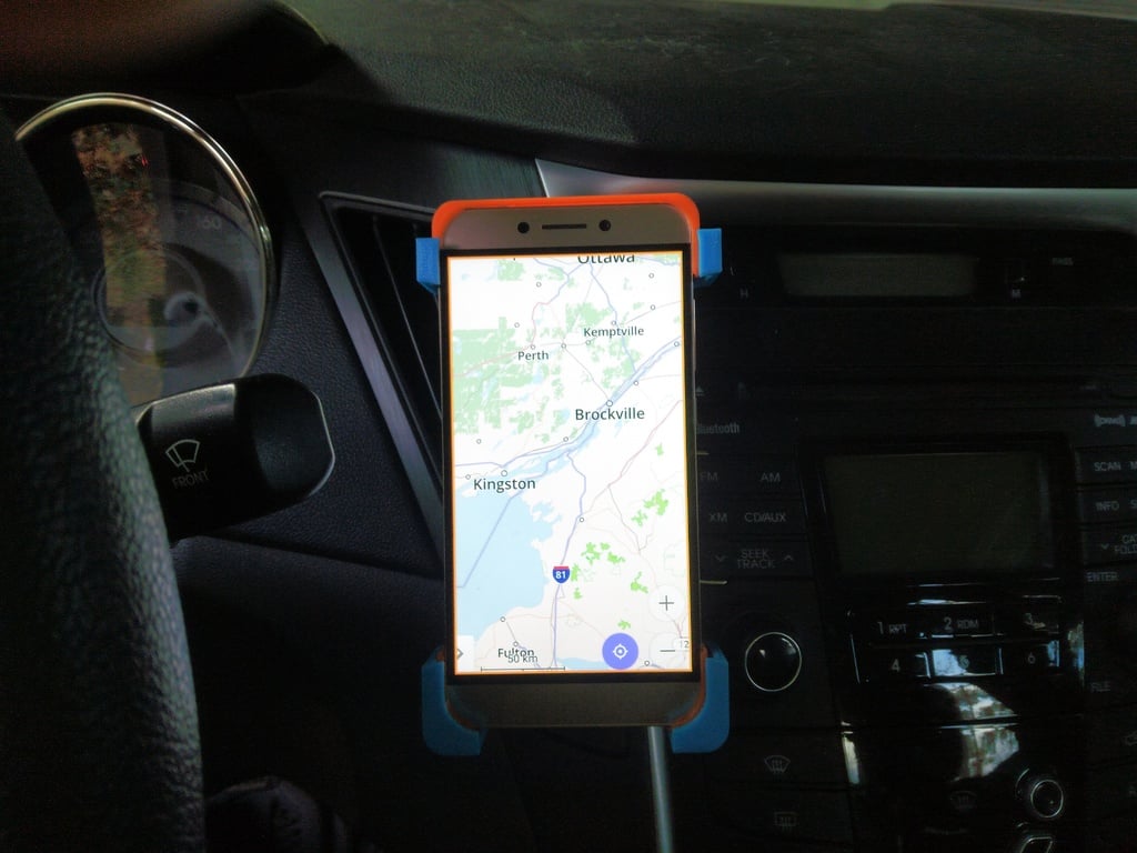 Car Phone Holder for Ventilation, Fits Size L &amp; M Mobile Phones