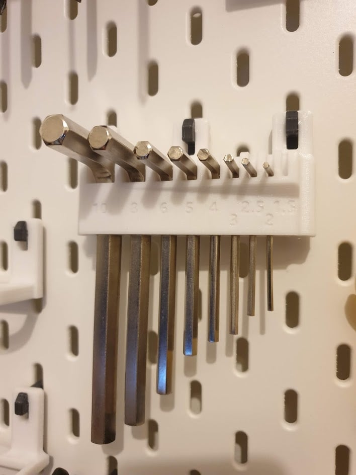 Hex Key Holder for IKEA Skadis