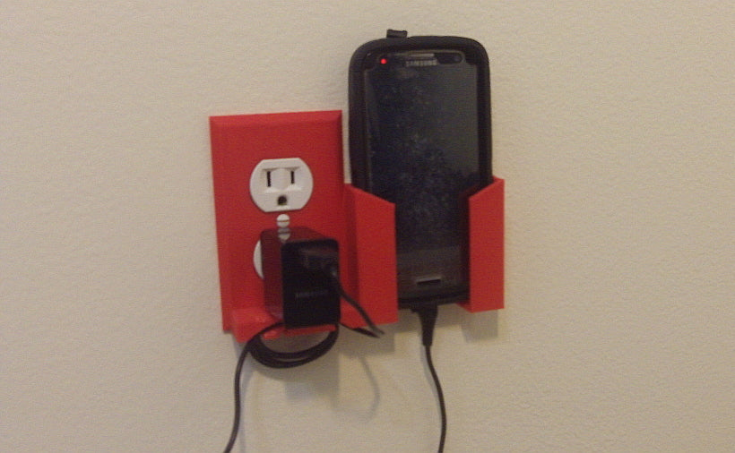 Wall outlet Plate for Larger Smartphones