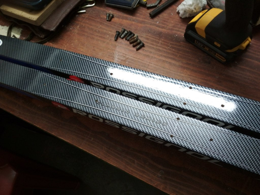 SNS binding mounting jig for Salomon&#39;s cross-country skis