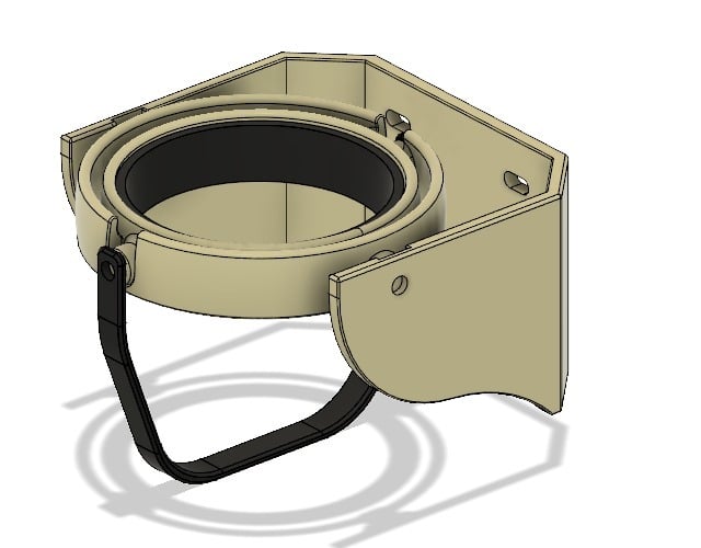 Gyro cup holder for boat