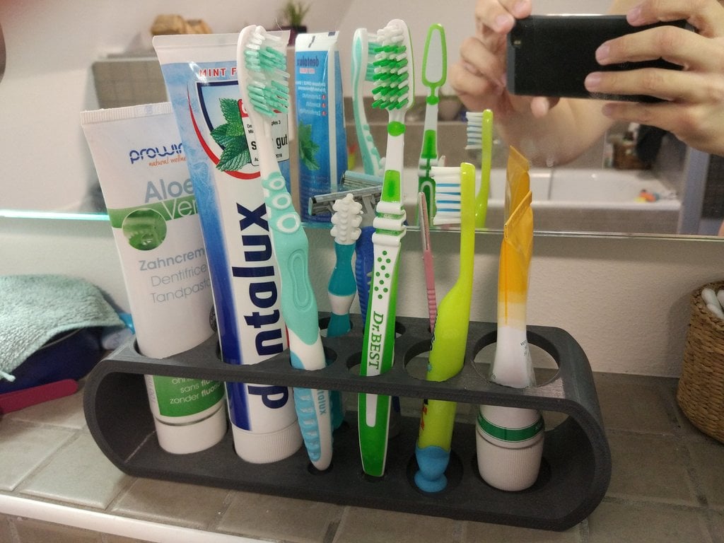 Bathroom Organizer Toothbrush Holder Remix