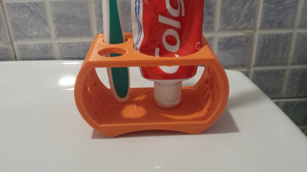 Bathroom accessory: Toothbrush and Toothpaste Holder