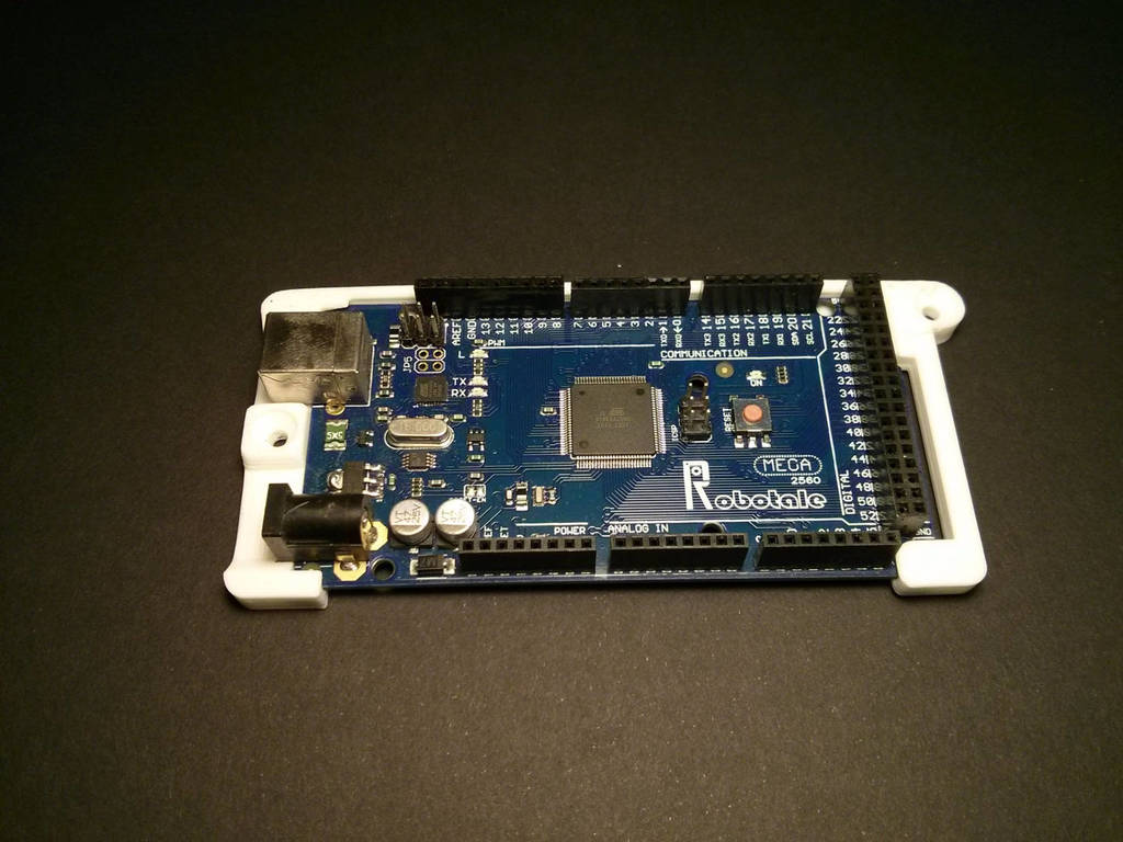 Snap-in holder for Arduino Mega
