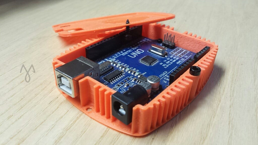 Optimized 3D printed case for Arduino Uno R3