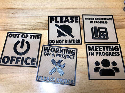 Office Door Accessibility Signs with Storage Base