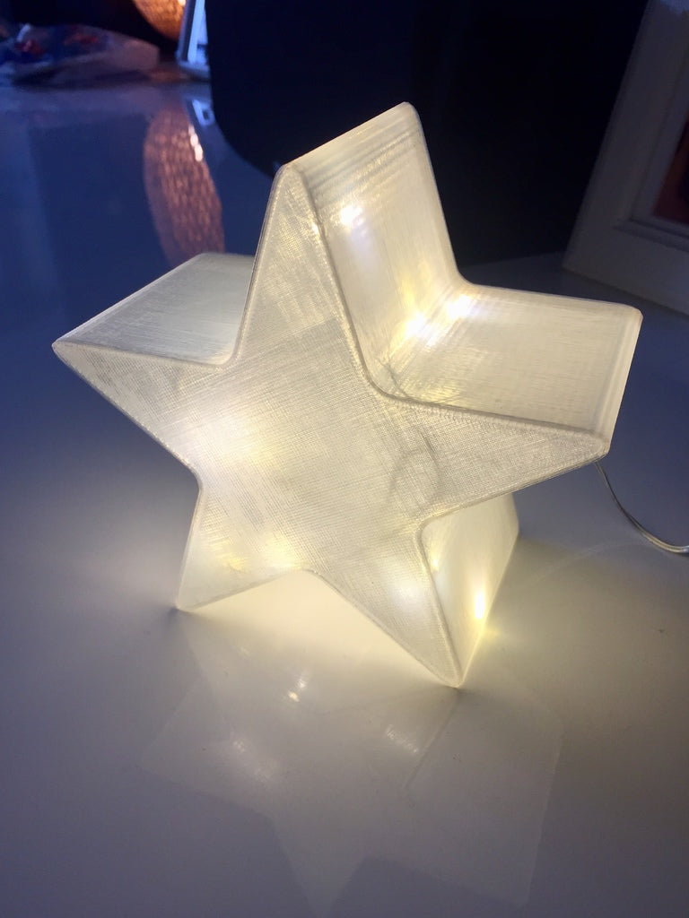 Christmas decoration: Christmas star for LED lights or LED candles