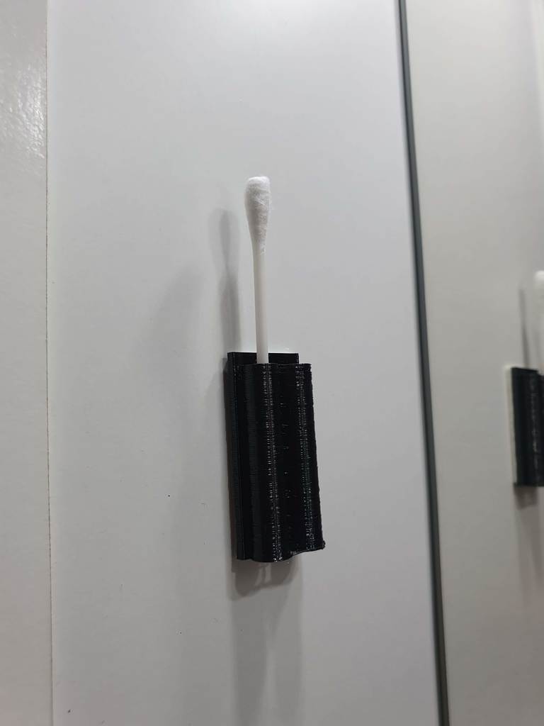 Bathroom cotton swab holder for mounting