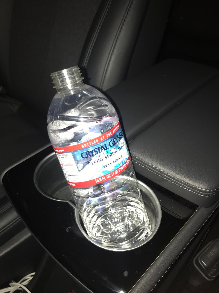 Water bottle sleeve for Tesla cup holder