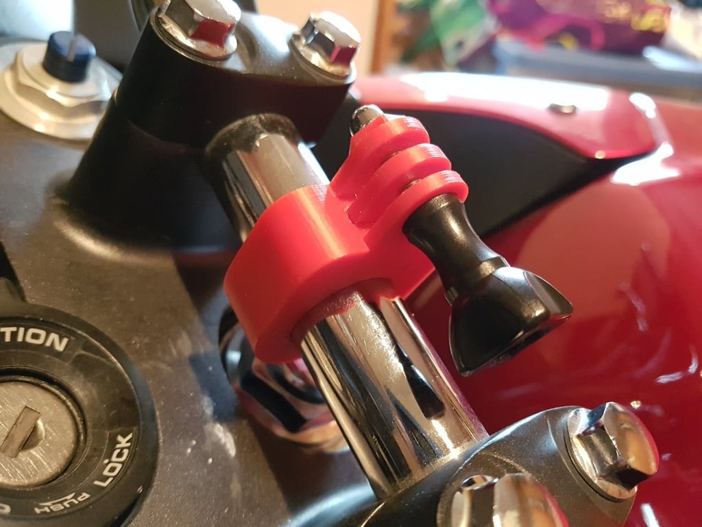 Single Screw GoPro Bar Mount for Bicycle/Motorcycle