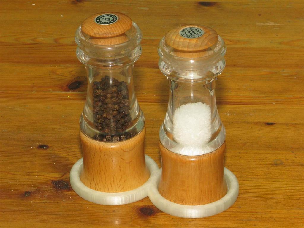 Salt &amp; Pepper Mill Coaster Tray