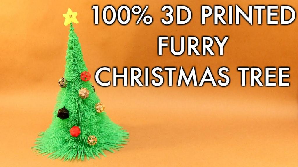 3D Printed Christmas Tree with Fur Details