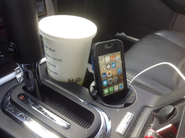 Cup Holder Insert Phone Stand for Ford Explorer 2008 and iPhone 4s