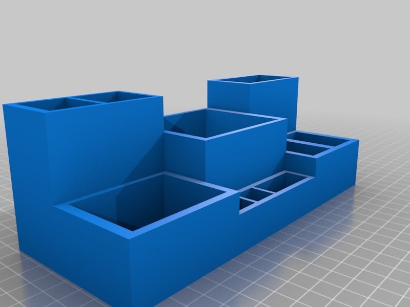 Small Tool Desk Organizer with Lid for Electronics and Soldering Equipment