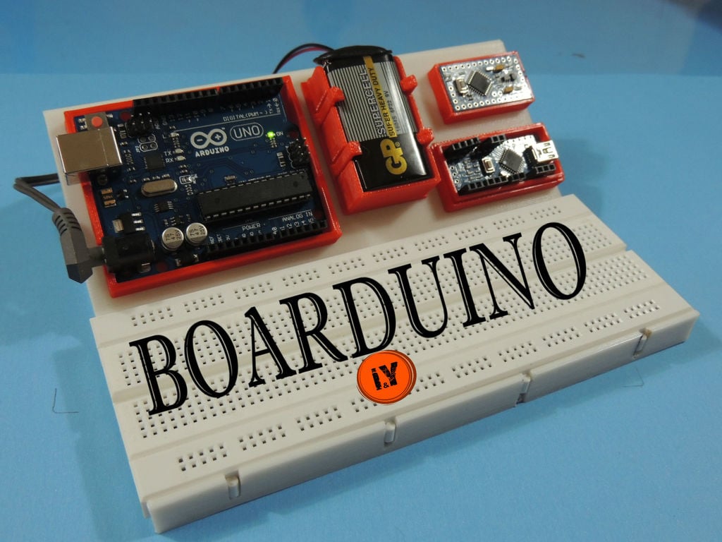 BOARDUINO - All-in-one Breadboard Stand for Arduino UNO, NANO and MINI