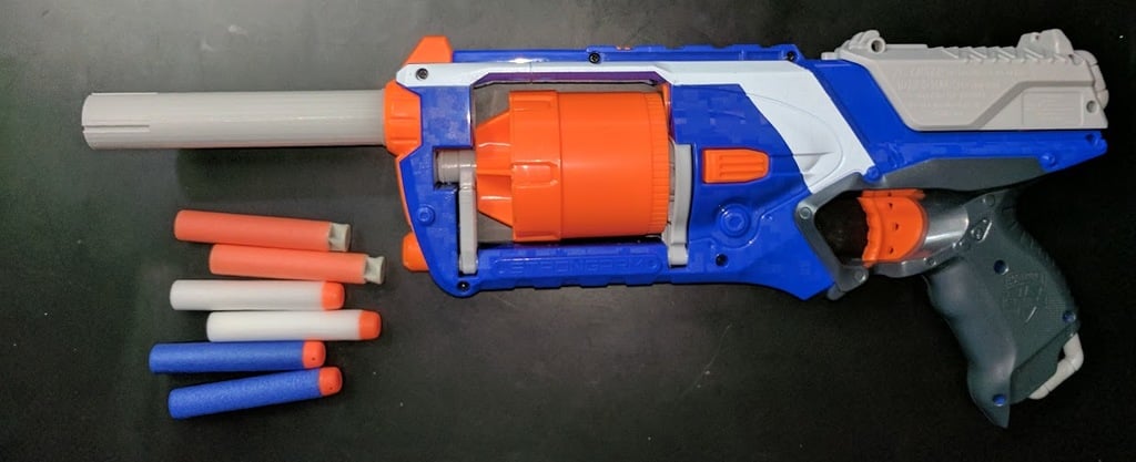 Nerf Strongarm Barrel Extension for Range Extension and Customization