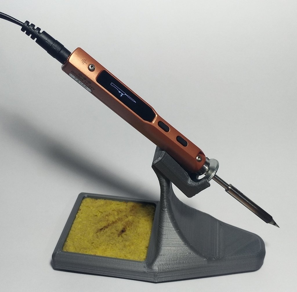TS100 Soldering Iron Stand with Sponge and Wire Tip Cleaner Holder